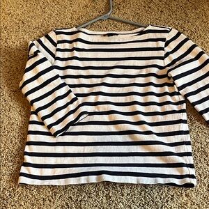 Striped navy and White Top